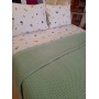 ETEHOMETEX ÇİFT KİŞİLİK %100 PAMUK HAVUZLU PİKE TAKIMI YEŞİL 8696474232073